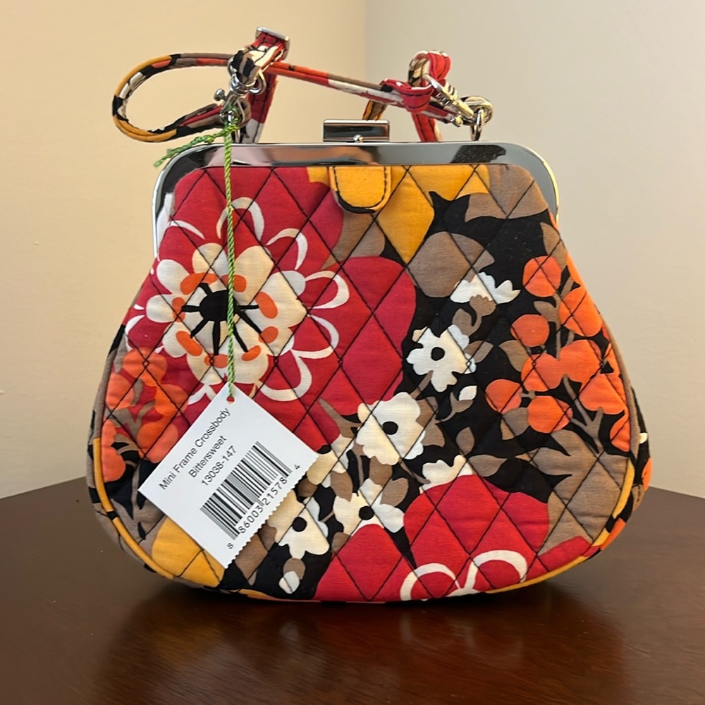 Vera Bradley Mini Frame Crossbody in “Bittersweet”
